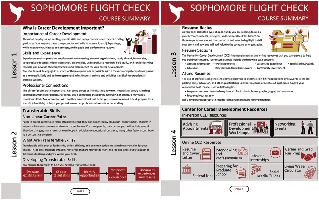 example pages of a pdf created for bridgewater college